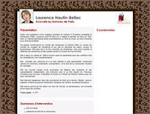 Tablet Screenshot of laurence-hautin-belloc.portail-juridique.com